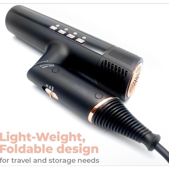 Skin Research Inst. SRI DryQ “Smart” Infrared & Ionic Hair Dryer, 3 Attachments - Picture 14 of 16